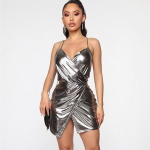 Metallic Mini-Dress